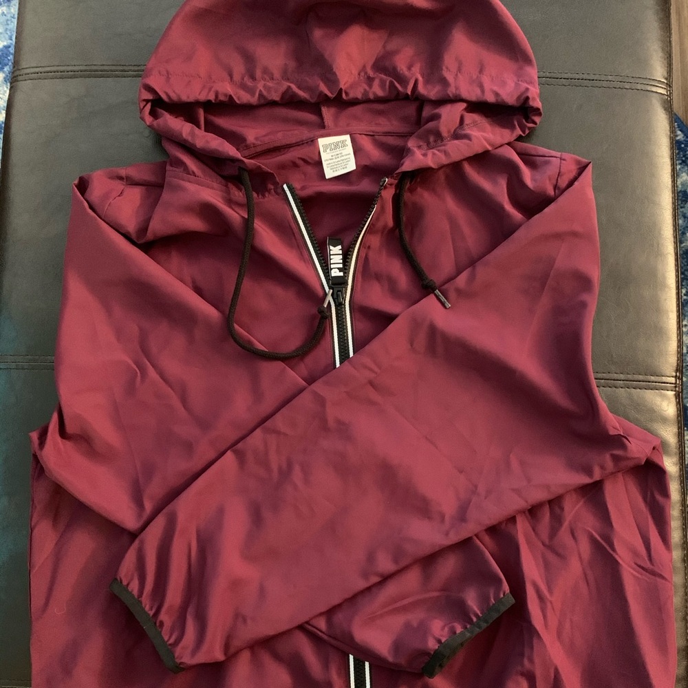 Pink Maroon Rain coat